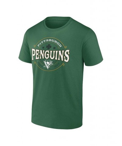 Men's Branded Kelly Green Pittsburgh Penguins St. Patrick's Day Celtic T-shirt $17.60 T-Shirts