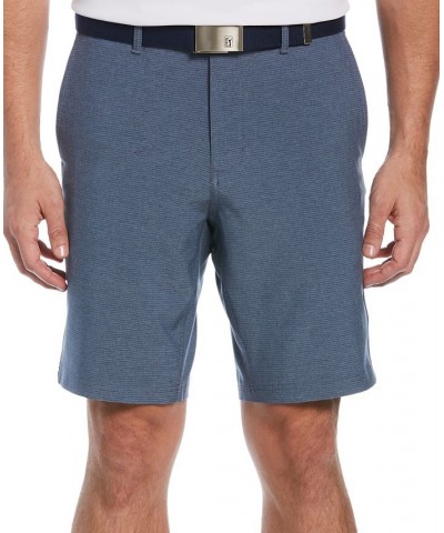 Men's Textured Dobby Performance 9" Golf Shorts Blue $20.68 Shorts