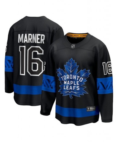 Men's Branded Mitchell Marner Black Toronto Maple Leafs Alternate Premier Breakaway Reversible Player Jersey $61.05 Jersey