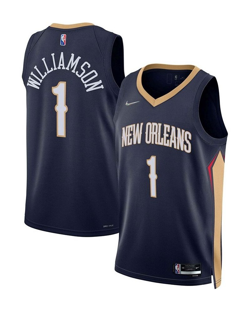 Men's Zion Williamson Navy New Orleans Pelicans 2021, 22 Diamond Swingman Jersey - Icon Edition $40.66 Jersey