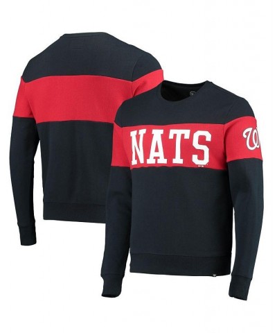 Men's '47 Navy Washington Nationals Interstate Pullover Sweatshirt $38.24 Sweatshirt