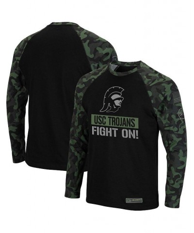 Men's Black, Camo USC Trojans Big and Tall OHT Military-Inspired Appreciation Raglan Long Sleeve T-shirt $28.60 T-Shirts