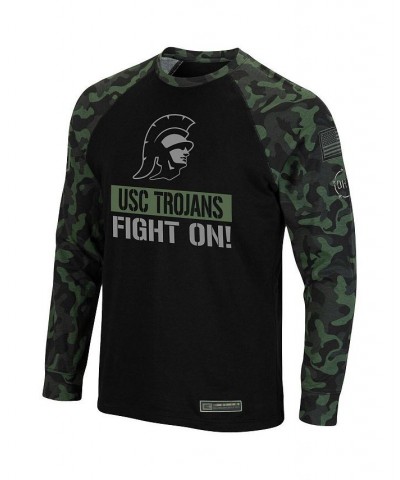 Men's Black, Camo USC Trojans Big and Tall OHT Military-Inspired Appreciation Raglan Long Sleeve T-shirt $28.60 T-Shirts