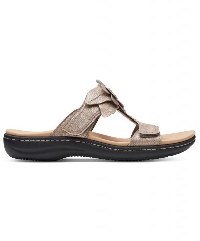 Women's Laurieann Madi Flower-Trimmed Sandals Gray $39.52 Shoes