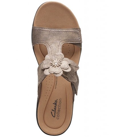 Women's Laurieann Madi Flower-Trimmed Sandals Gray $39.52 Shoes