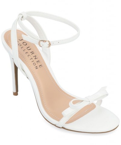 Women's Elvina Bow Stilettos White $41.80 Shoes