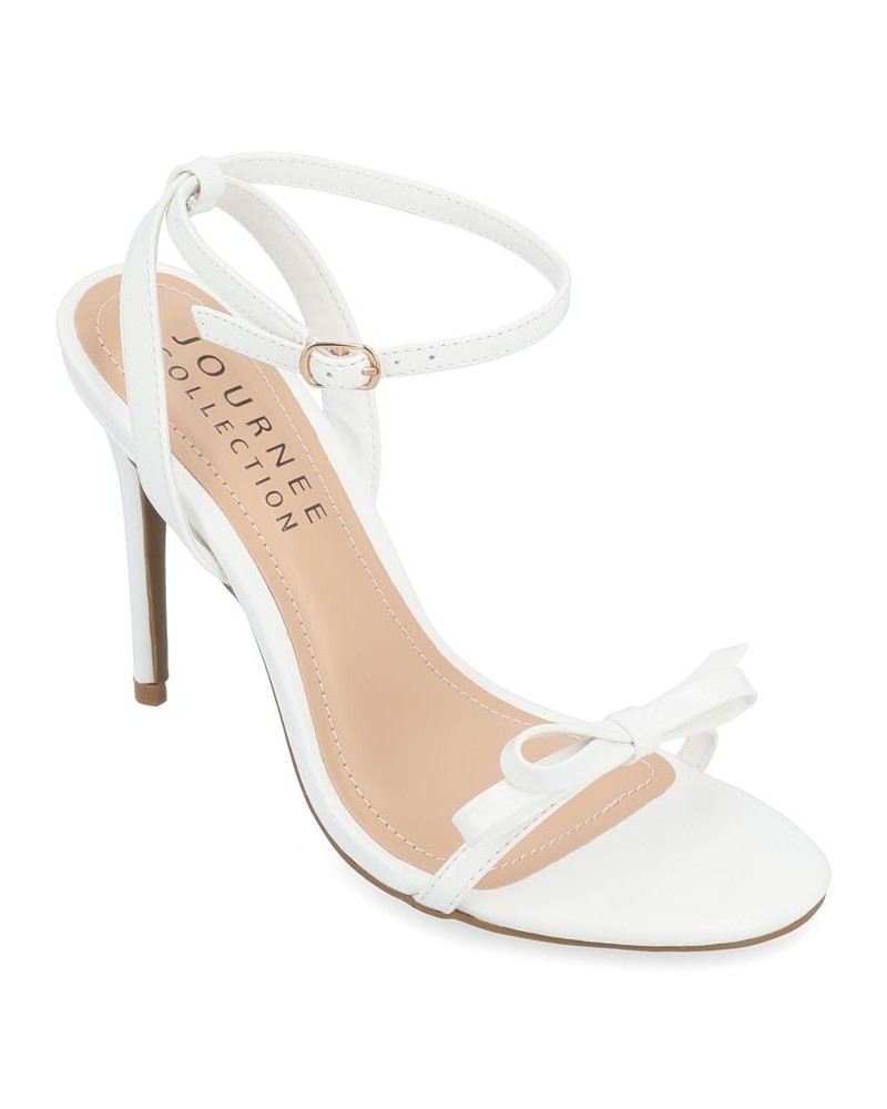 Women's Elvina Bow Stilettos White $41.80 Shoes