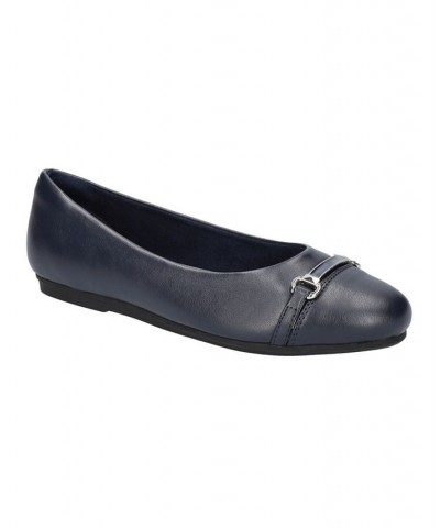 Women's Asher Flats Blue $31.50 Shoes