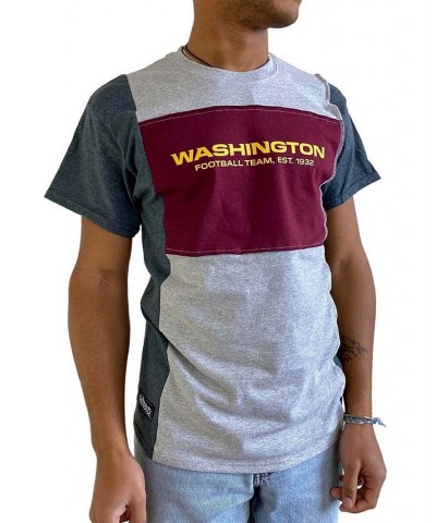 Men's Heathered Gray Washington Football Team Split T-shirt $29.99 T-Shirts