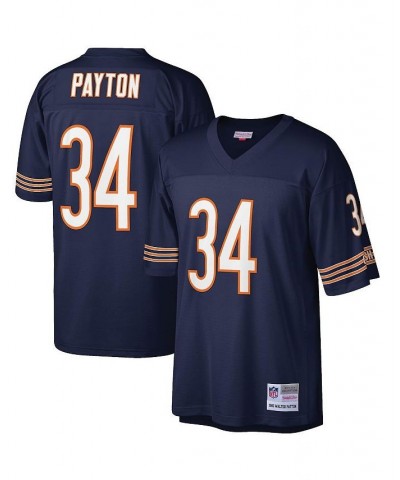 Men's Walter Payton Navy Chicago Bears Big and Tall 1985 Retired Player Replica Jersey $83.30 Jersey