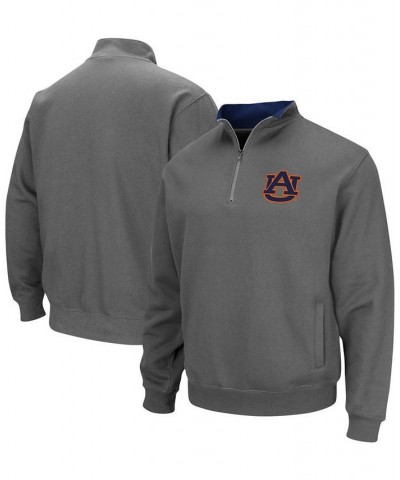 Men's Charcoal Auburn Tigers Tortugas Logo Quarter-Zip Pullover Jacket $32.39 Sweatshirt