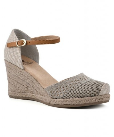 Women's Maven Espadrille Wedges Yellow $41.83 Shoes