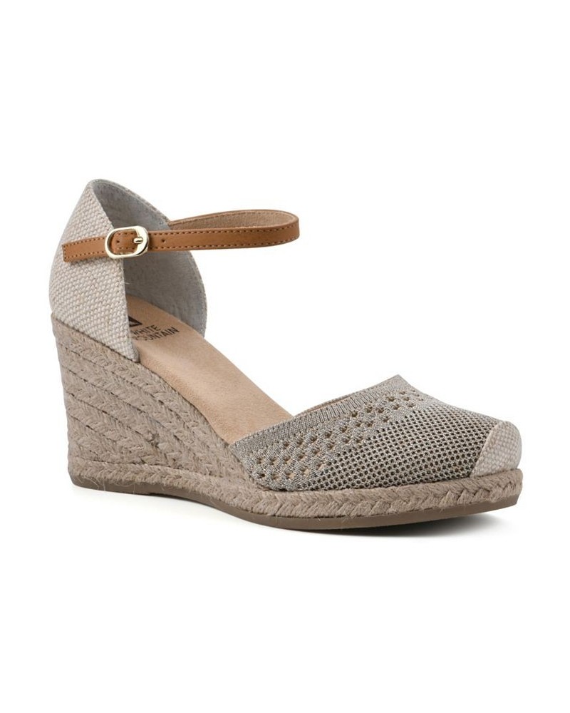 Women's Maven Espadrille Wedges Yellow $41.83 Shoes