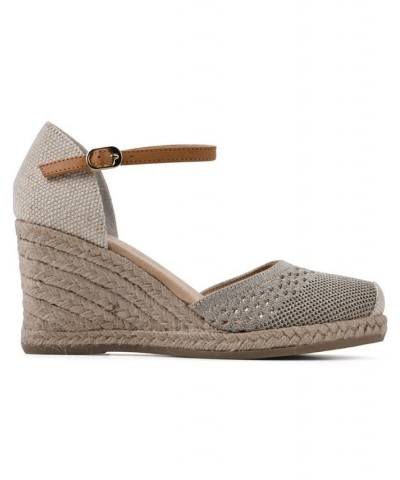 Women's Maven Espadrille Wedges Yellow $41.83 Shoes