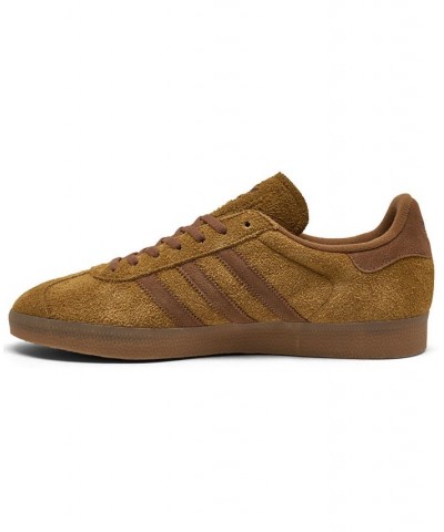 Men's Originals Gazelle Casual Sneakers Brown $36.30 Shoes