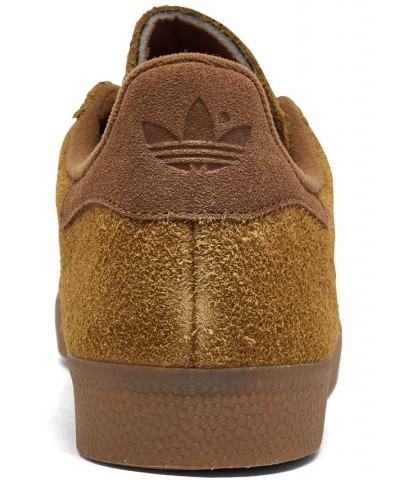 Men's Originals Gazelle Casual Sneakers Brown $36.30 Shoes