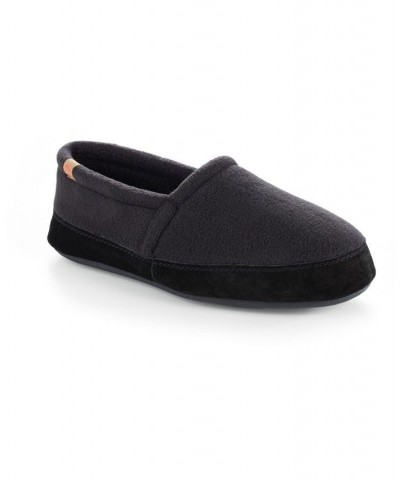 Acorn Men's Moccasin Comfort Slip On Slippers Black $34.22 Shoes