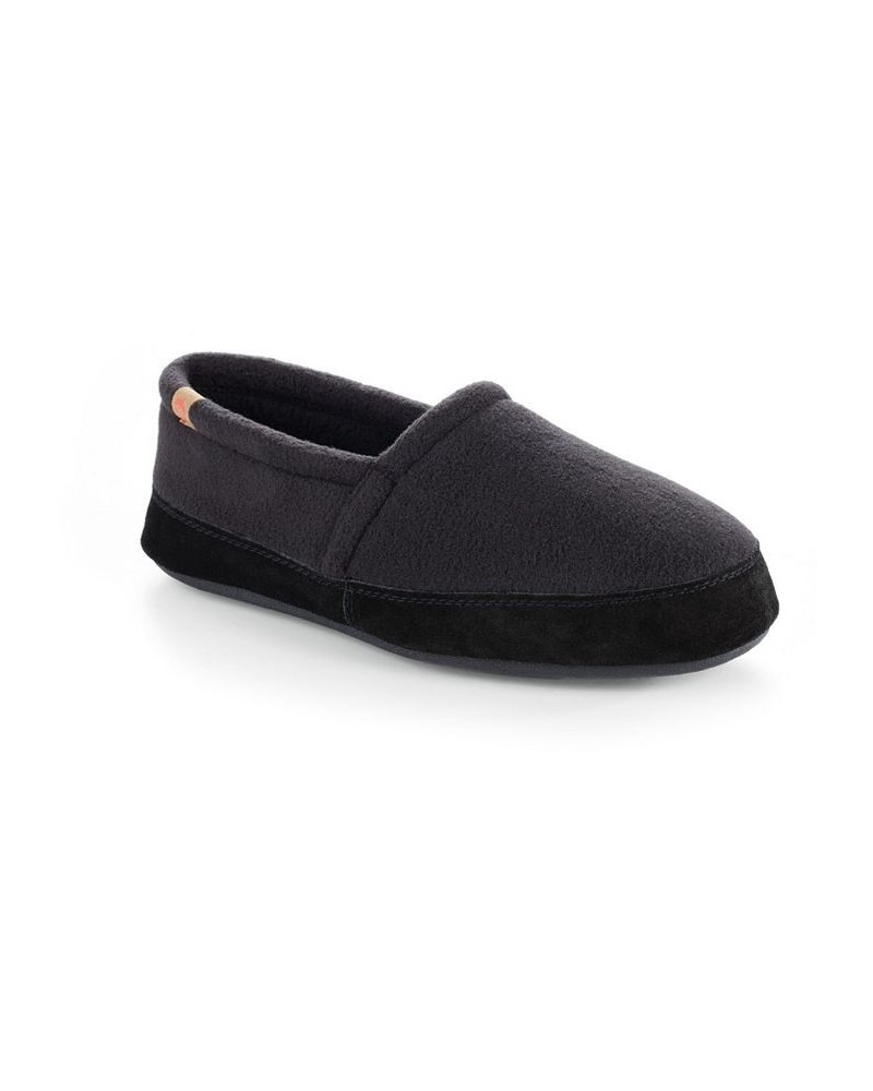 Acorn Men's Moccasin Comfort Slip On Slippers Black $34.22 Shoes