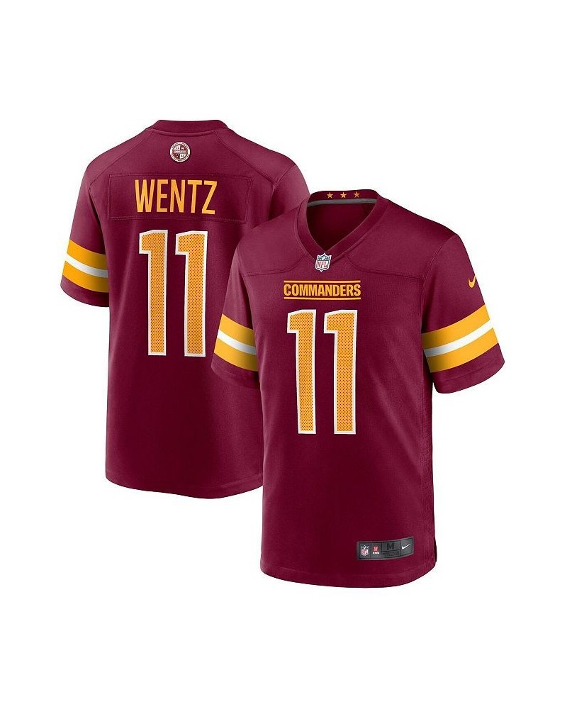 Men's Carson Wentz Burgundy Washington Commanders Game Jersey $36.38 Jersey