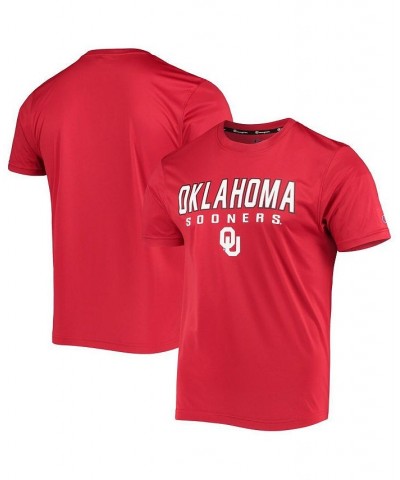 Men's Crimson Oklahoma Sooners Stack T-shirt $18.80 T-Shirts