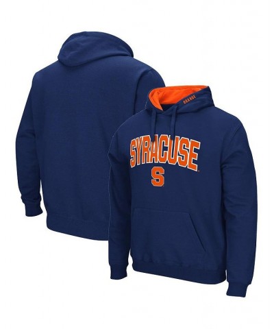 Men's Navy Syracuse Orange Arch and Logo 3.0 Pullover Hoodie $35.39 Sweatshirt