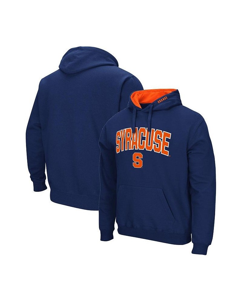 Men's Navy Syracuse Orange Arch and Logo 3.0 Pullover Hoodie $35.39 Sweatshirt