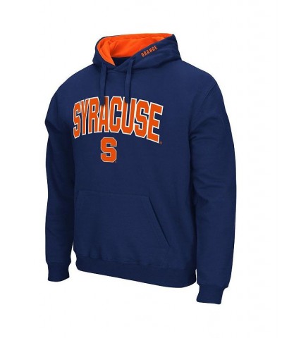 Men's Navy Syracuse Orange Arch and Logo 3.0 Pullover Hoodie $35.39 Sweatshirt