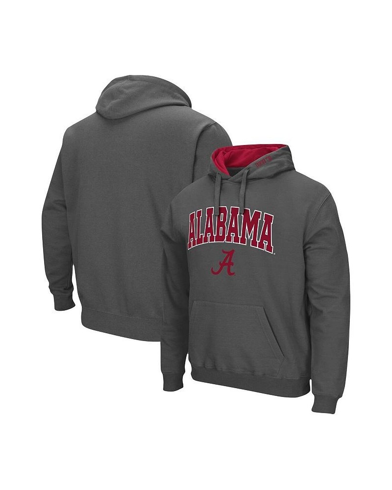 Men's Charcoal Alabama Crimson Tide Arch and Logo 3.0 Pullover Hoodie $30.00 Sweatshirt