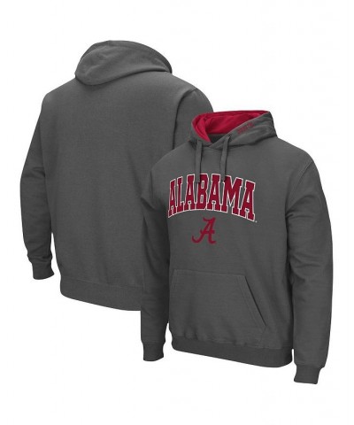 Men's Charcoal Alabama Crimson Tide Arch and Logo 3.0 Pullover Hoodie $30.00 Sweatshirt