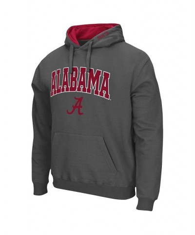 Men's Charcoal Alabama Crimson Tide Arch and Logo 3.0 Pullover Hoodie $30.00 Sweatshirt