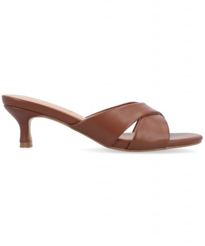 Women's Berkly Slip-on Heel Brown $45.00 Shoes