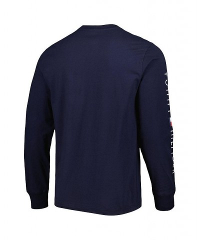 Men's Navy Chicago Bears Peter Team Long Sleeve T-shirt $36.75 T-Shirts