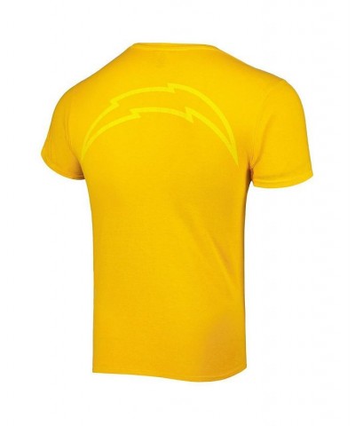 Men's Gold Los Angeles Chargers Fast Track Tonal Highlight T-shirt $21.62 T-Shirts