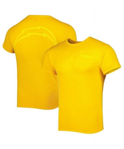 Men's Gold Los Angeles Chargers Fast Track Tonal Highlight T-shirt $21.62 T-Shirts