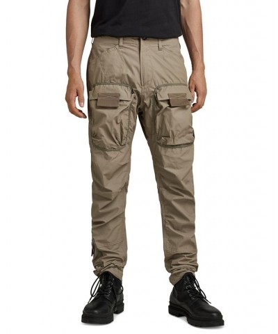 Men's 3D Regular-Fit Tapered Cargo Pants Tan/Beige $54.40 Pants