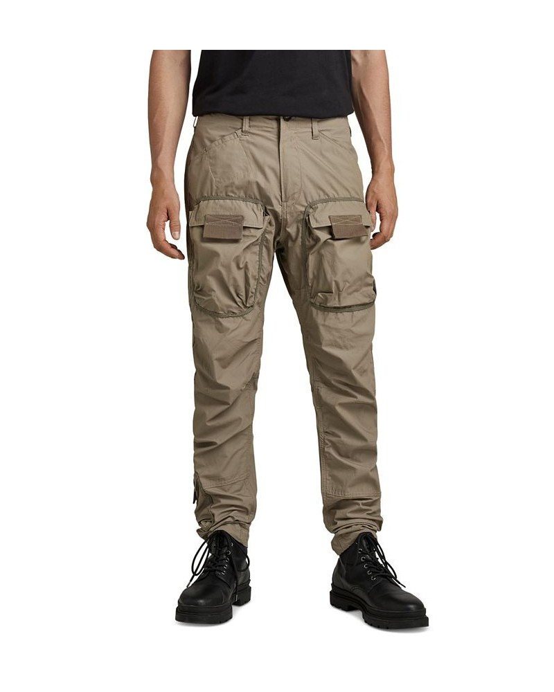 Men's 3D Regular-Fit Tapered Cargo Pants Tan/Beige $54.40 Pants