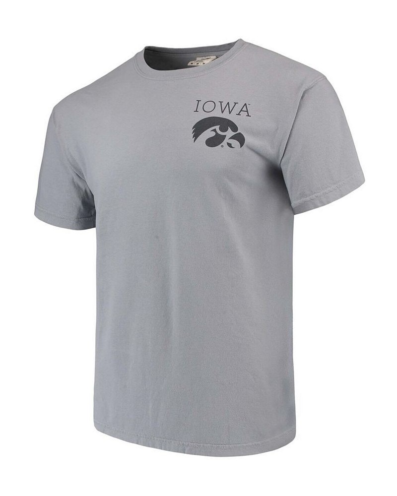 Men's Gray Iowa Hawkeyes Comfort Colors Campus Scenery T-shirt $17.64 T-Shirts