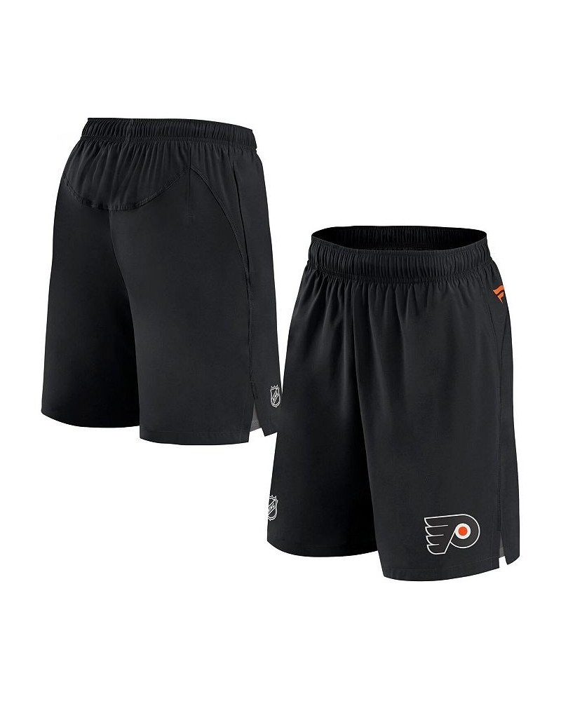 Men's Branded Black Philadelphia Flyers Authentic Pro Rink Shorts $29.57 Shorts