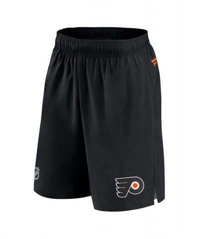 Men's Branded Black Philadelphia Flyers Authentic Pro Rink Shorts $29.57 Shorts