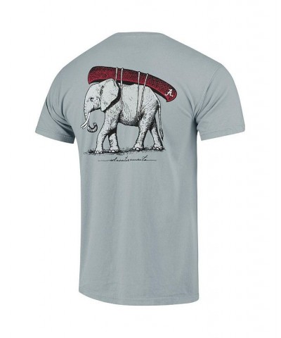 Men's Gray Alabama Crimson Tide Canoe Local Comfort Colors T-shirt $23.93 T-Shirts