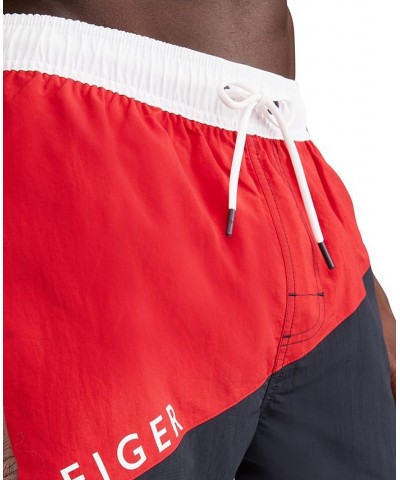 Men's Colorblocked Drawstring 7" Swim Trunks PD04 $22.55 Swimsuits