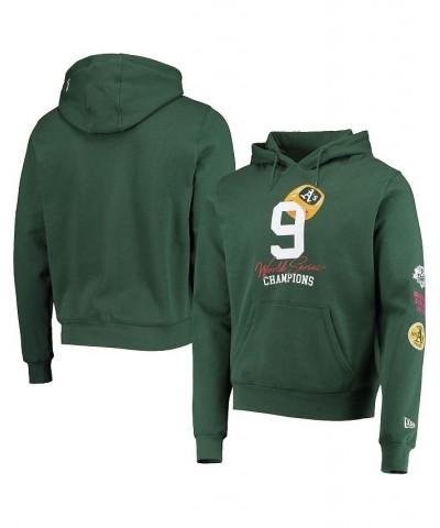 Men's Green Oakland Athletics Count The Rings Pullover Hoodie $45.89 Sweatshirt