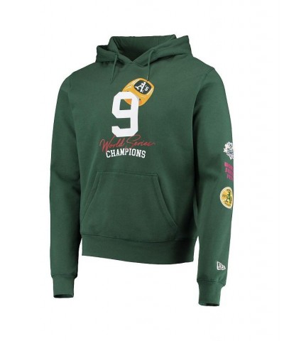 Men's Green Oakland Athletics Count The Rings Pullover Hoodie $45.89 Sweatshirt