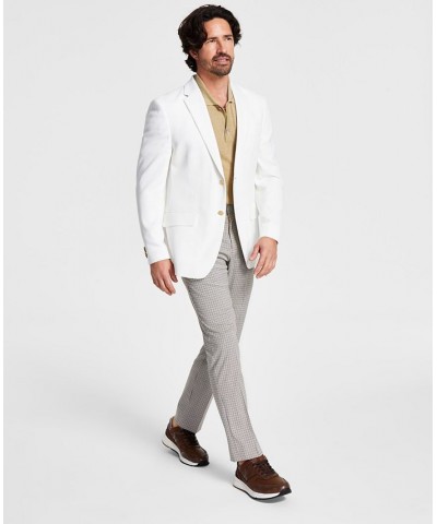 Men's Modern-Fit White Weave Sport Coat White $64.00 Blazers