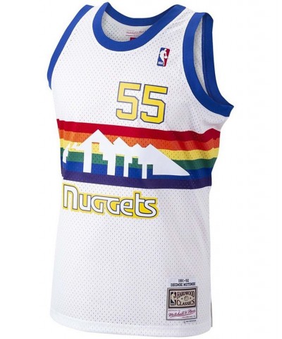 Men's Dikembe Mutombo White Denver Nuggets 1991-92 Hardwood Classics Swingman Player Jersey $46.20 Jersey