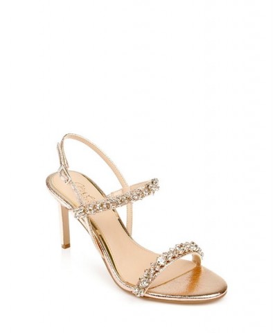 Women's Donna Evening Sandals Pink $51.60 Shoes