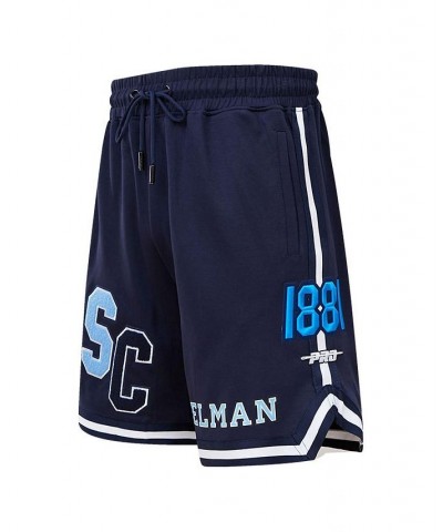 Men's Navy Spelman College Jaguars University Classic Shorts $38.50 Shorts