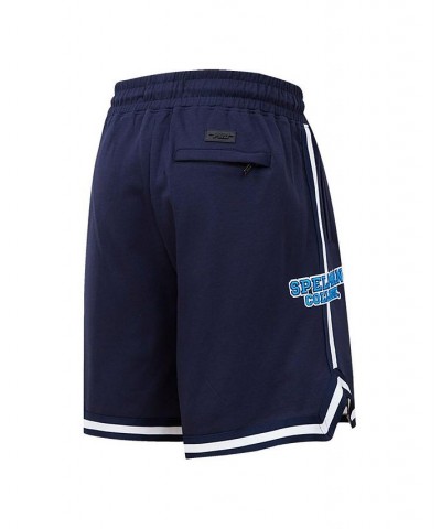 Men's Navy Spelman College Jaguars University Classic Shorts $38.50 Shorts