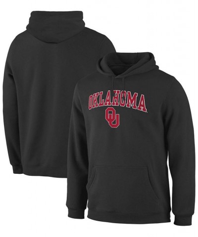 Men's Black Oklahoma Sooners Campus Logo Pullover Hoodie $19.78 Sweatshirt