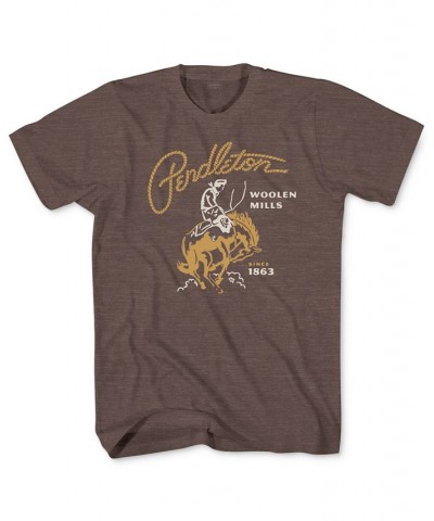 Men's Rodeo Graphic T-Shirt Brown $23.14 T-Shirts